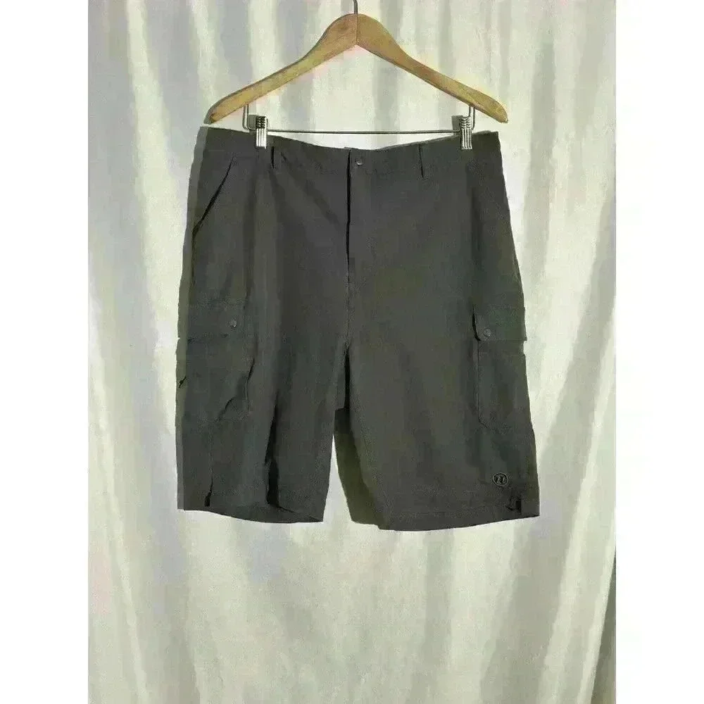 Men’s NOVANA Cycle Shorts charcoal, gray Cargo Liner Orange‎ Gel Padding Size XL